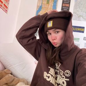 Brown Online Ceramics Beanie